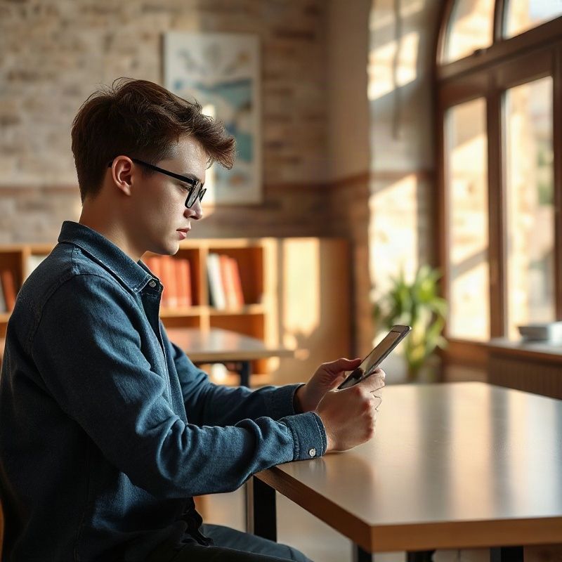 Polaznik ispunjava digitalni obrazac na tabletu